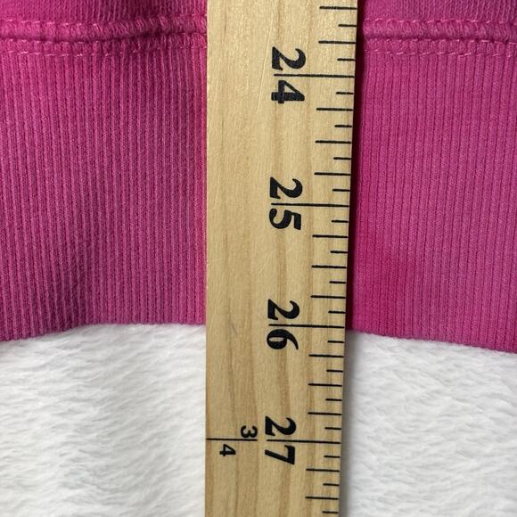 Old Navy Crew Neck Pullover Sweatshirt Womens Medium Tall Pink Tie Dye Hippie - Picture 7 of 7